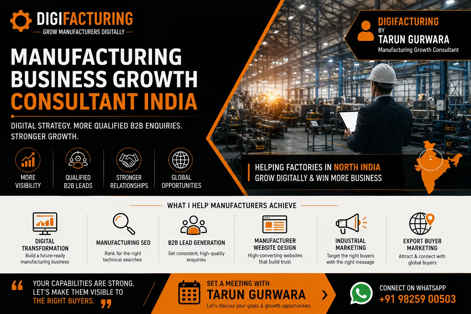 Manufacturing Business Growth Consultant India | Industrial Marketing Agency