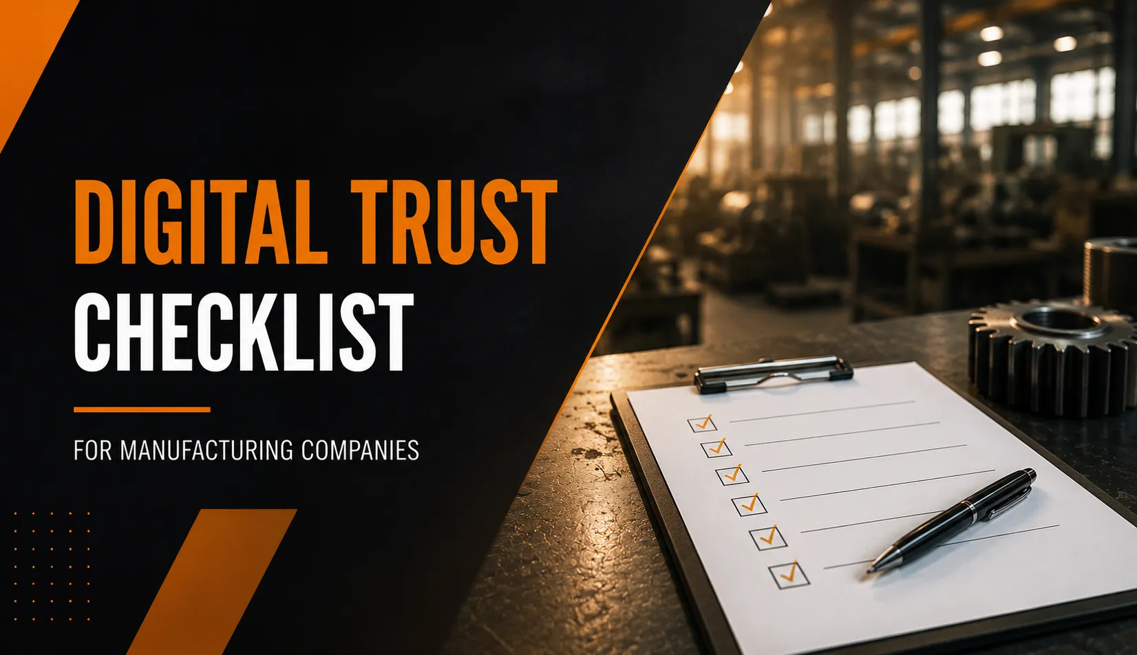 The Digital Trust Checklist for Manufacturing Companies